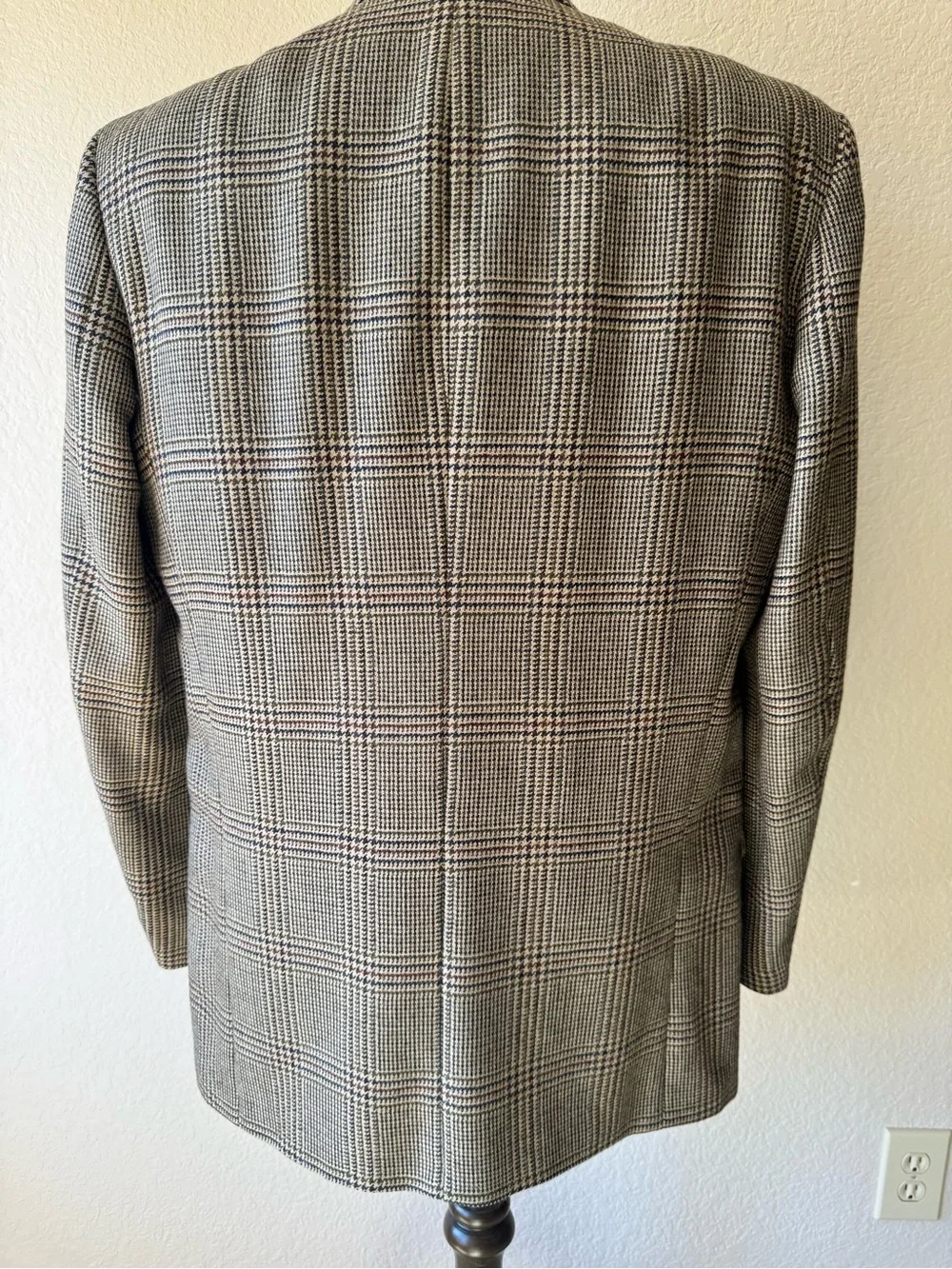 Oscar de la Renta Houndstooth Sport Coat Vintage